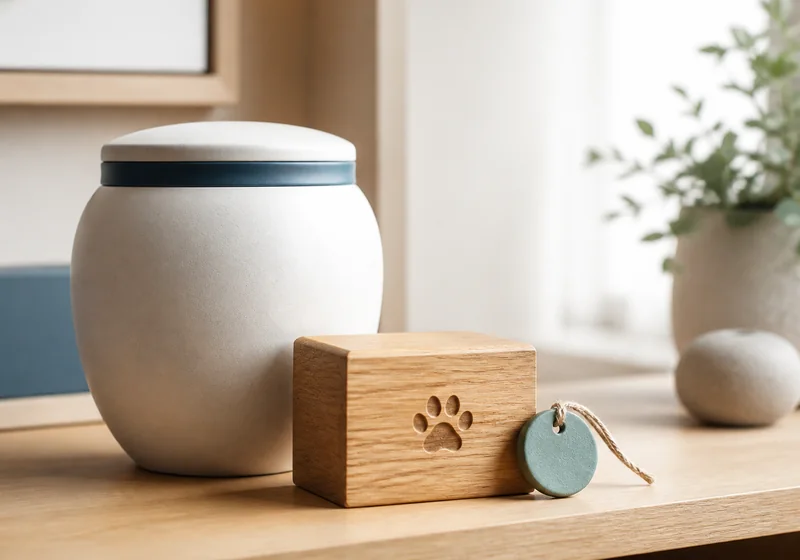 Urnas y recuerdos conmemorativos para mascotas